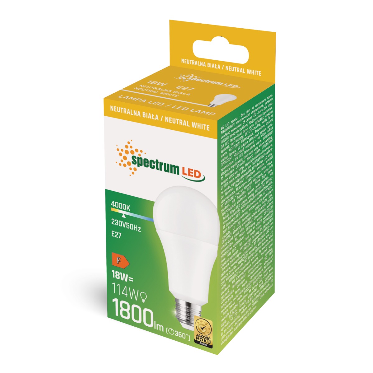 LED E27 GLS A70 18W Premiun 230V