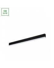 Led Linear Pendant Light Modern Black 112cm 36W