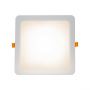 Downlight Led 24W IP54 220X220X34mm White Square integrated driver