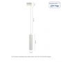 MADARA MINI II GU10 SUSPENDED FOR TRACK 3F 230V IP20 FI55*200MM WHITE