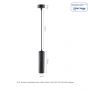 MADARA MINI II GU10 SUSPENDED BASE 230V IP20 fi55*200mm BLACK