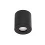 LED Spot GU10 Surface-Mounted Round IP65 250V 90x97mm Black