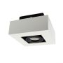 MIRORA GU10 SURFACE GU10 250V IP20 145X145X85MM WHITE BLACK SQUARE REGULATED EYE