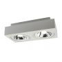 LED Spot AR111 x2 GU10 Surface-Mounted White Square IP20 293X145X85mm Regulated Eye