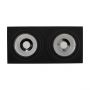 MIRORA AR111 X2 SURFACE GU10 250V IP20 293X145X85MM BLACK RECTANGLE REGULATED EYE