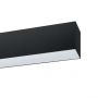 Led Linear Pendant Light Modern Black 112cm 36W