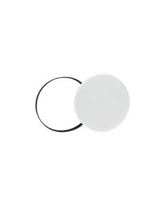 Surface-Mounted LED Lamp IP54 round 320x52mm 24W Convertible Black and White rings