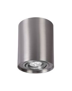 LED Spot GU10 Surface-Mounted Round Argent IP20 94x125mm regulated eye