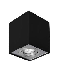 CHLOE GU10 IP20 square black/silver regulated eye