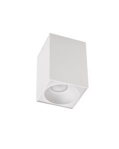 Led Spot GU10 Surface-Mounted Square 250V 95x95x140mm White